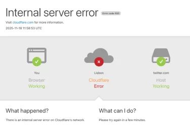 Cloudflare Outage Knocks ChatGPT, X, and League of Legends Offline